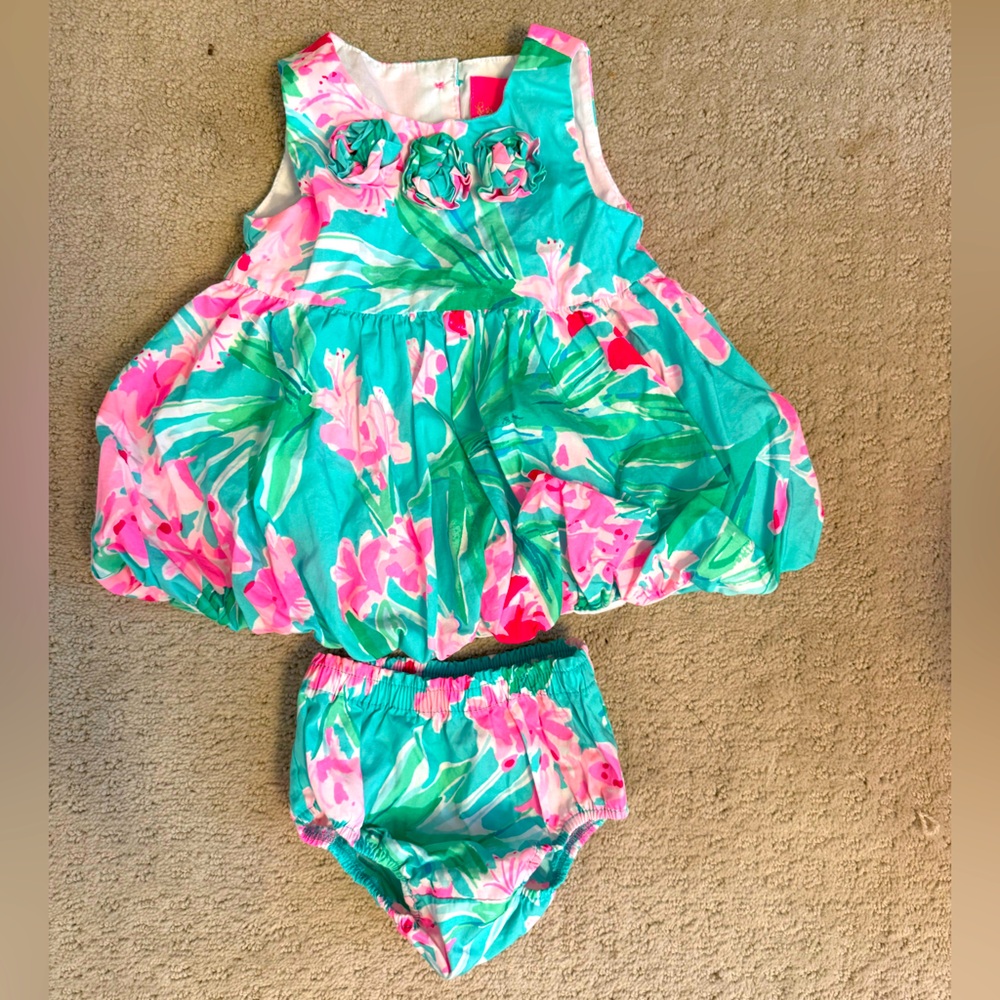 Lilly Pulitzer baby bubble dress 3-6 months